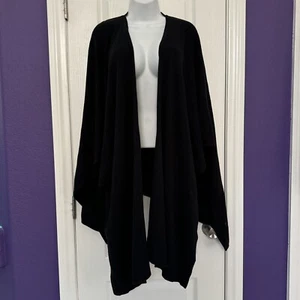 Lululemon Poncho “Free To Coast” Black Yoga Wrap Sweater W9BU2S Size OS One Size - Picture 1 of 6