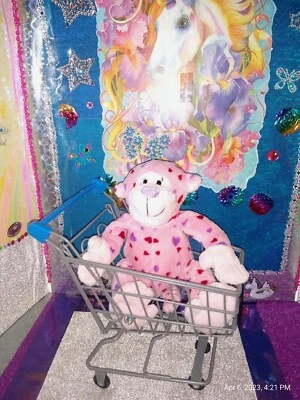 🦄Ganz / Webkinz "Love Monkey" Pink Color Hearts HM343 10" Plush! *No Code. - Image 1 of 4