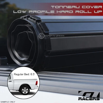 For 2019-2024 Dodge Ram 1500 6.4' Bed Lo Pro Aluminum Hard Roll-Up Tonneau Cover - Image 1 of 4