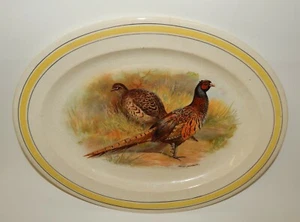 Edwin Megargee Game Bird Advertising Platter - Andrew Berger Grocer - Jasper IN - Picture 1 of 6