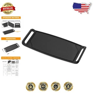 Upgrade Your Cooking: 19.2" Cast Iron Griddle for LG Gas Ranges, Dishwasher Safe - Picture 1 of 9