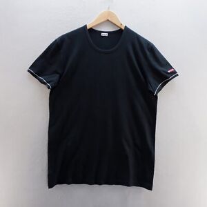 Fila Mens T Shirt Medium Black Logo Short Sleeve Polyester Sports