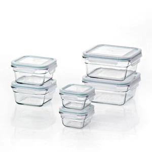 Glasslock Oven and Microwave Safe Glass Food Storage 12 Piece Set (Open Box) - Picture 1 of 8