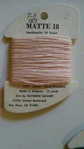 Rainbow Gallery Matte 18 Needlepoint Embroidery Thread - Picture 1 of 5
