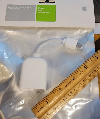 Apple M9109G/A Video Adapter Mini-VGA to S-Video Mac for iBook, iMac, Powerbook - Image 1 of 4