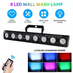 Wall Wash Bar Light DMX512 8 LED RGB 4 in 1 DJ Party Disco Stage Show Light 45W - Picture 1 of 18