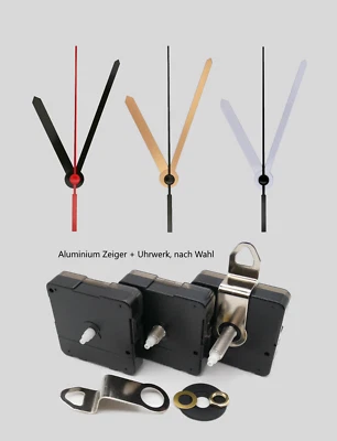 JH1668 Movimento al quarzo silenzioso con set di lancette 9 cm nero bianco oro - movimento senza ticchettio