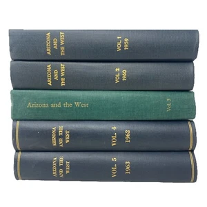 Rare Arizona And The West Vols 1-5 Journals Of History HC  - Bild 1 von 12