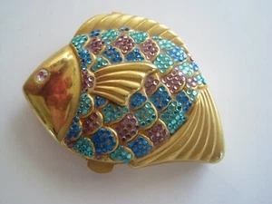 ESTEE LAUDER Crystal Tropical Fish Powder Compact - Picture 1 of 7