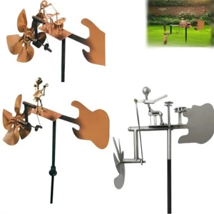 Garden Percussionist Handmade Metal Rock Band Windmill for Music Lovers Gift - Picture 1 of 21
