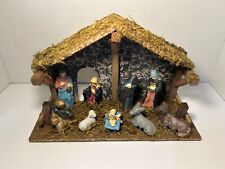Vintage Nativity, Small Creshe, Mary, Joseph, Baby Jesus, 6 Figures Christmas