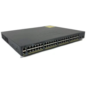 Cisco WS-C2960X-48LPD-L 2960-X PoE+ 48-Port Gigabit Ethernet Switch - Picture 1 of 6