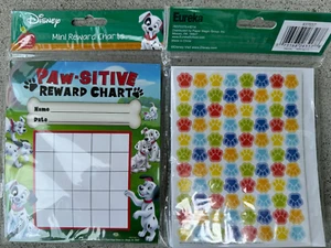 2 Pks Eureka 101 Dalmatians Paw-Sitive Mini Reward Charts 101 Dalmatians - NEW! - Picture 1 of 1