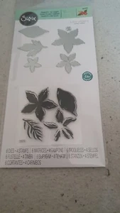 Sizzix Framelits with Stamps Set - 665331 Seasonal Flowers (6 Dies, 4 Stamps)   - Picture 1 of 2