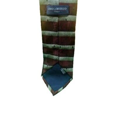 Umo Lorenzo Patterned Silk Tie Made In Italy - Image 1 of 4
