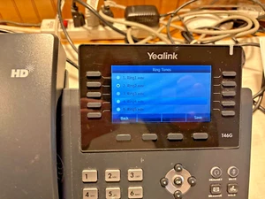 LIGHTLY USED FACTORY RESET Yealink SIP-T46G Ultra-Elegant Gigabit IP Phone - Picture 1 of 6