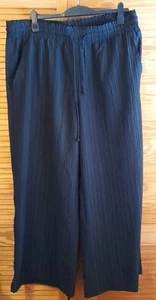 Simply Be Ladies Black Wide Leg Trousers Size 20 Exc Cond - Picture 1 of 3