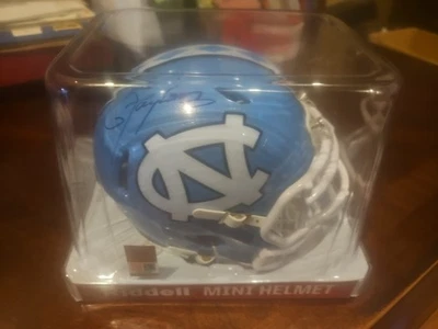 Мини-шлем с автографом Лоуренса Тейлора из колледжа не бывший в обращении Carolina lt NFL PSA - Изображение 1 из 4