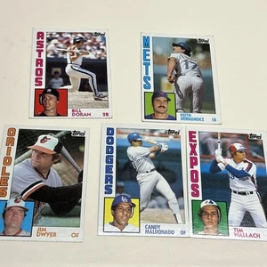 Lote de 5 tarjetas de béisbol Topps 1984 - Imagen 1 de 6
