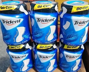 Trident Sin Envolver Sabor Original Goma Sin Azúcar, 6 Botellas 300 Piezas en Total 6/25 - Imagen 1 de 1