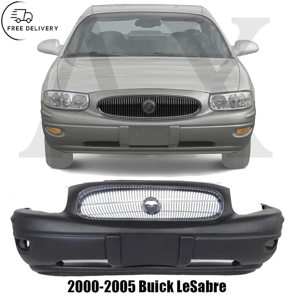 Front Bumper Cover & Grille Assembly Chrome For 2000-2005 Buick LeSabre - Изображение 1 из 4