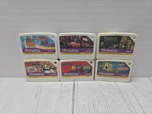Lot of 6 Vtech MobiGo Games Cars,Shrek,SpongeBob,Penguins,Chuggington & Umizoomi - Picture 1 of 3