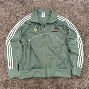 adidas Originals Mens Boba Fett Firebird Classic Track Top Green - Picture 1 of 3
