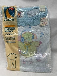 Vintage CARTER'S Children 2 Piece Summer Pajama Set Sleepwear Size 4 NOS USA - Picture 1 of 7