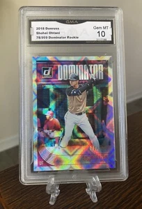 Shohei Ohtani 2018 Donruss Rookie Dominator GMA 10 /999 RC GOAT RARE MVP Angels - Picture 1 of 4