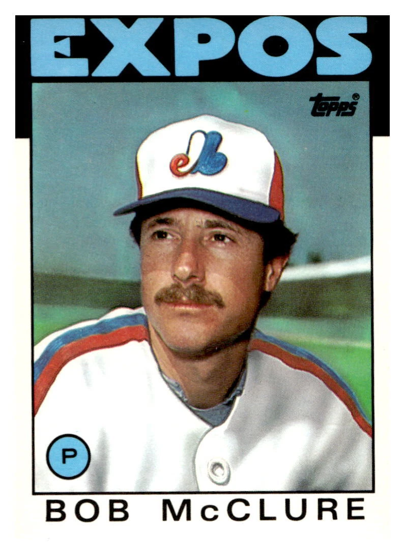 1986 Topps Traded 71T Bob McClure   Montreal Expos  Baseball Card