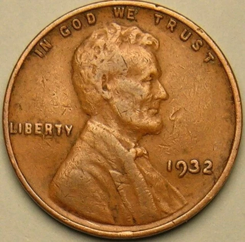 1932 P - Lincoln Wheat Penny - G/VG Cover