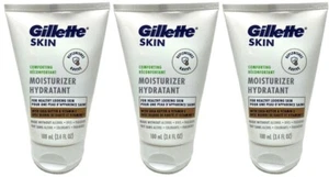 (3) GILLETTE Haut FEUCHTIGKEITSCREME HYDRATANT beruhigende SHEA Butter Vitamin E NEU Rarität - Bild 1 von 11