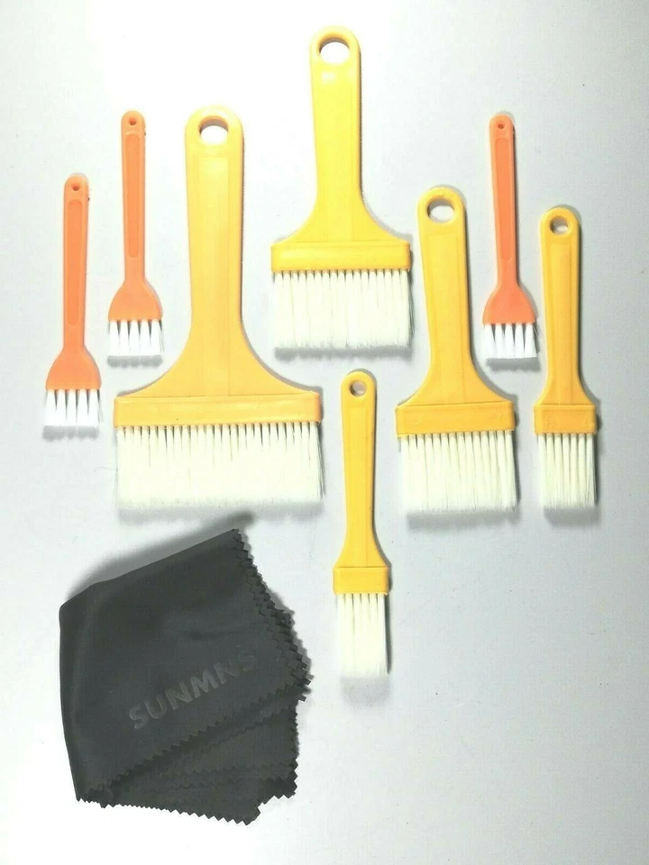 Kit de limpieza de tela y cepillo suave de pantalla y teclado de computadora de 9 piezas Foto 1 de 1