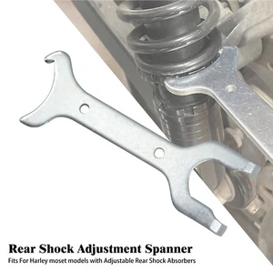 Rear Shock Adjustment Wrench Spanner Tool For Harley Touring Sportster Softail - Picture 1 of 18