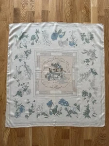 Foulard HERMES Quai aux Fleurs Carré 90 ivoire 100% soie - Photo 1/17