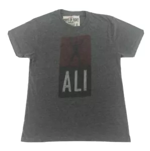 Roots Of Fight Muhammad Ali Logo Boxing Gray Original Shirt Size Mens Medium EUC - Picture 1 of 7