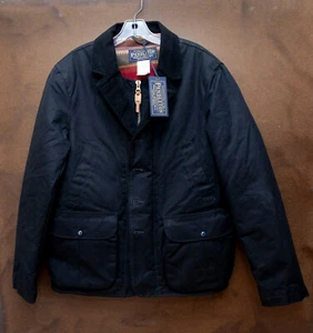 MSRP $395 PENDLETON Military Jacket Size 40 L Padded Contrast Notch Lapel Italy - Picture 1 of 10