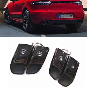 Silenciador de escape trasero negro 2 piezas para Porsche Macan 2019 2020 2021 2022 - Imagen 1 de 5