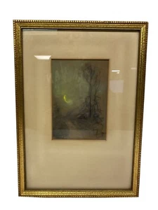 Glen Cooper Henshaw Kunst Pastell Gemälde Abstrakt Mondlicht - Bild 1 von 8