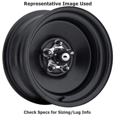U.S. Wheel 68-5034 68 Series Rat Rod 15"x10" Wheel - Matte Black NEW - Image 1 of 3