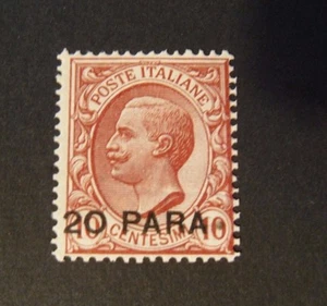 ITALIA, ITALY,1908 LEVANTE "Fr.d'italia SVR Costantinopoli 1° em. 20p VLH Signed - Picture 1 of 2