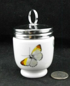 SMALL  BUTTERFLY  ROYAL WORCESTER EGG CODDLER MADE IN ENGLAND  - Imagen 1 de 3