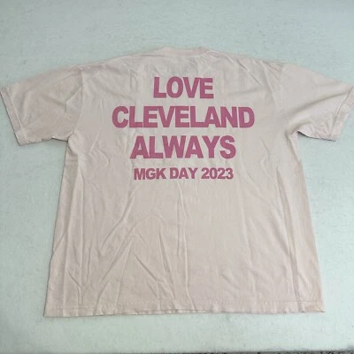 Camiseta Machine Gun Kelly MGK Day 2023 Tickets Downfall Tour Rosa Grande 2XL Foto 1 de 4