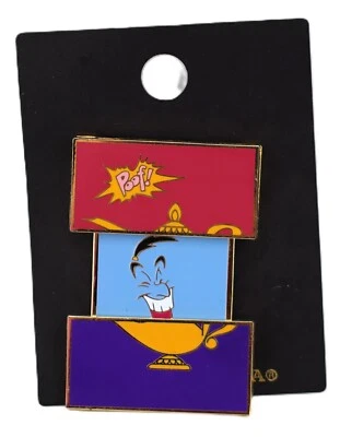 Disney TDR TDL Tokio Disneyland TDR Pin Aladdin Genie Deslizante Lámpara Poof Foto 1 de 2