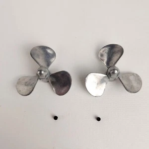 3 Blatt RC Boot Metall Propeller D30/34/38/42/46mm Messing Stützen M4mm Schaft - Bild 1 von 42