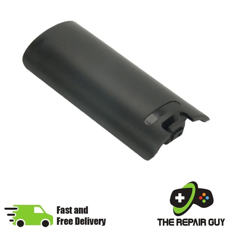 Nintendo Wii Remote Covers - Controller Back Battery Cover Black Replacement - Image 1 of 1
