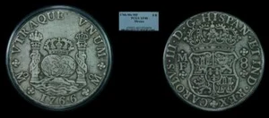 1766-Mo MF Mexico - 8 R - PCGS XF40 - Picture 1 of 1