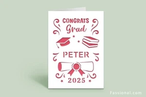 Personalized Class of 2025 Graduation Cards - Papercut Greeting Cards (#25205) - Picture 1 of 13