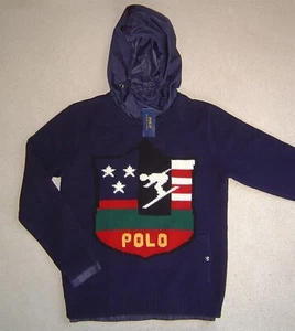 NWT Polo Ralph Lauren Suicide Ski Blow Up Hoody Sweater M Limited - Picture 1 of 4