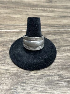 Vintage Sterling Silver Wedding Band Ring Size 8.5 .925 925 7.5 Grams KG - Picture 1 of 7